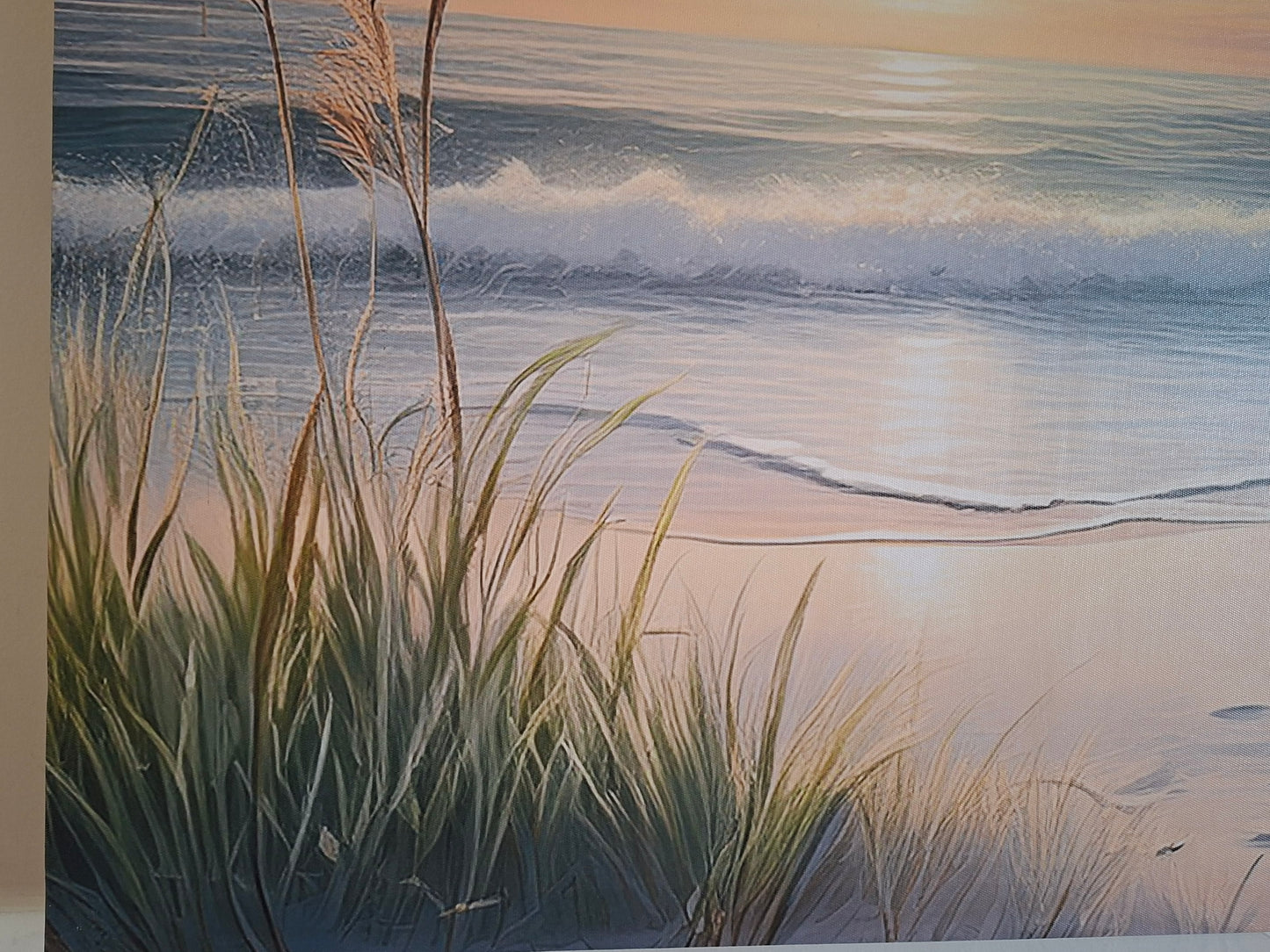 Coastal Sunset Beach Canvas Wall Art