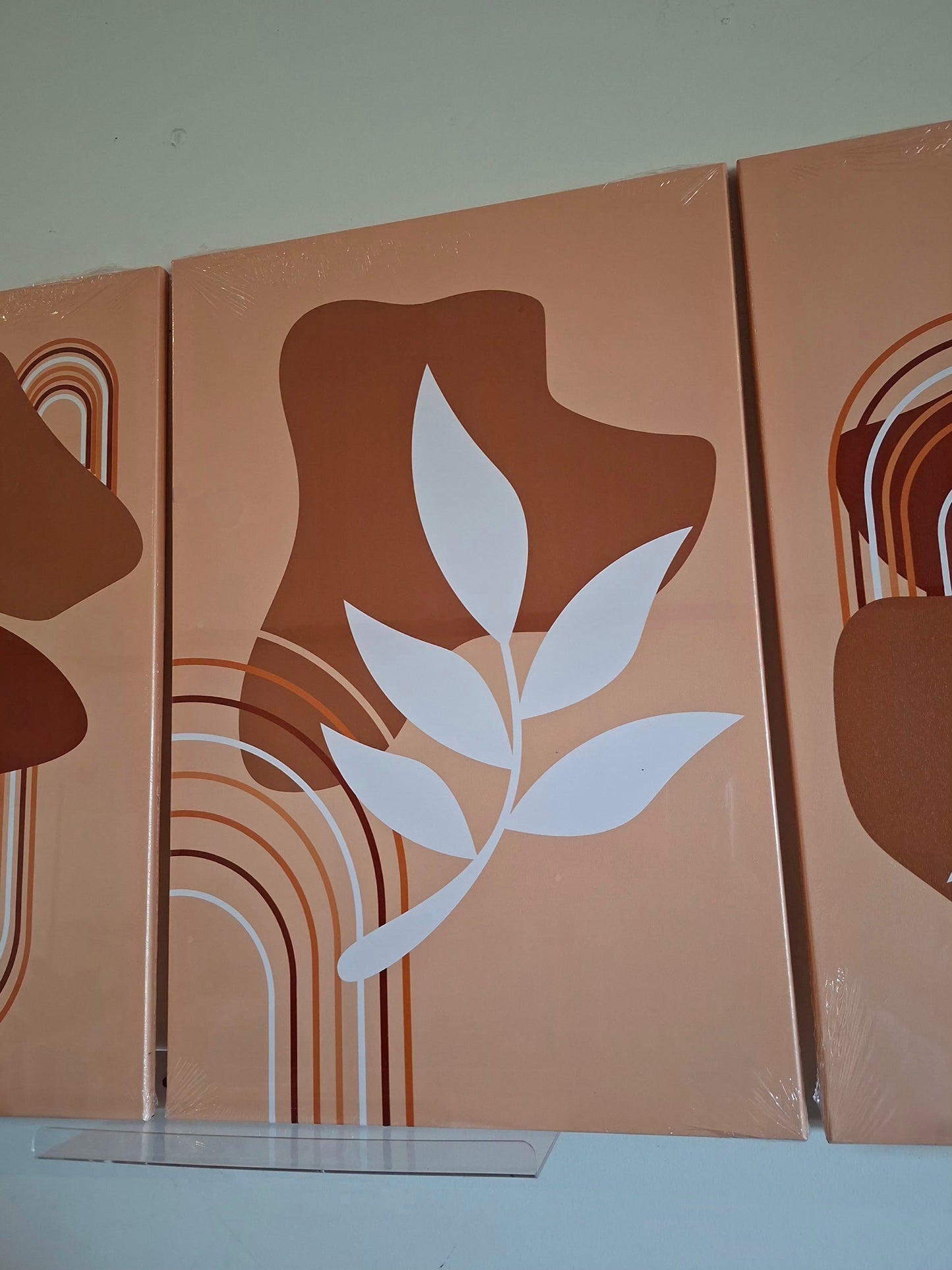 Abstract Botanical Canvas Wall Art Set