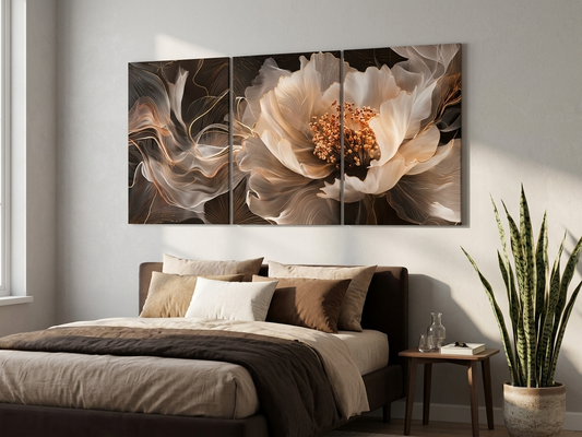 Elegant Bloom Canvas Wall Art Set