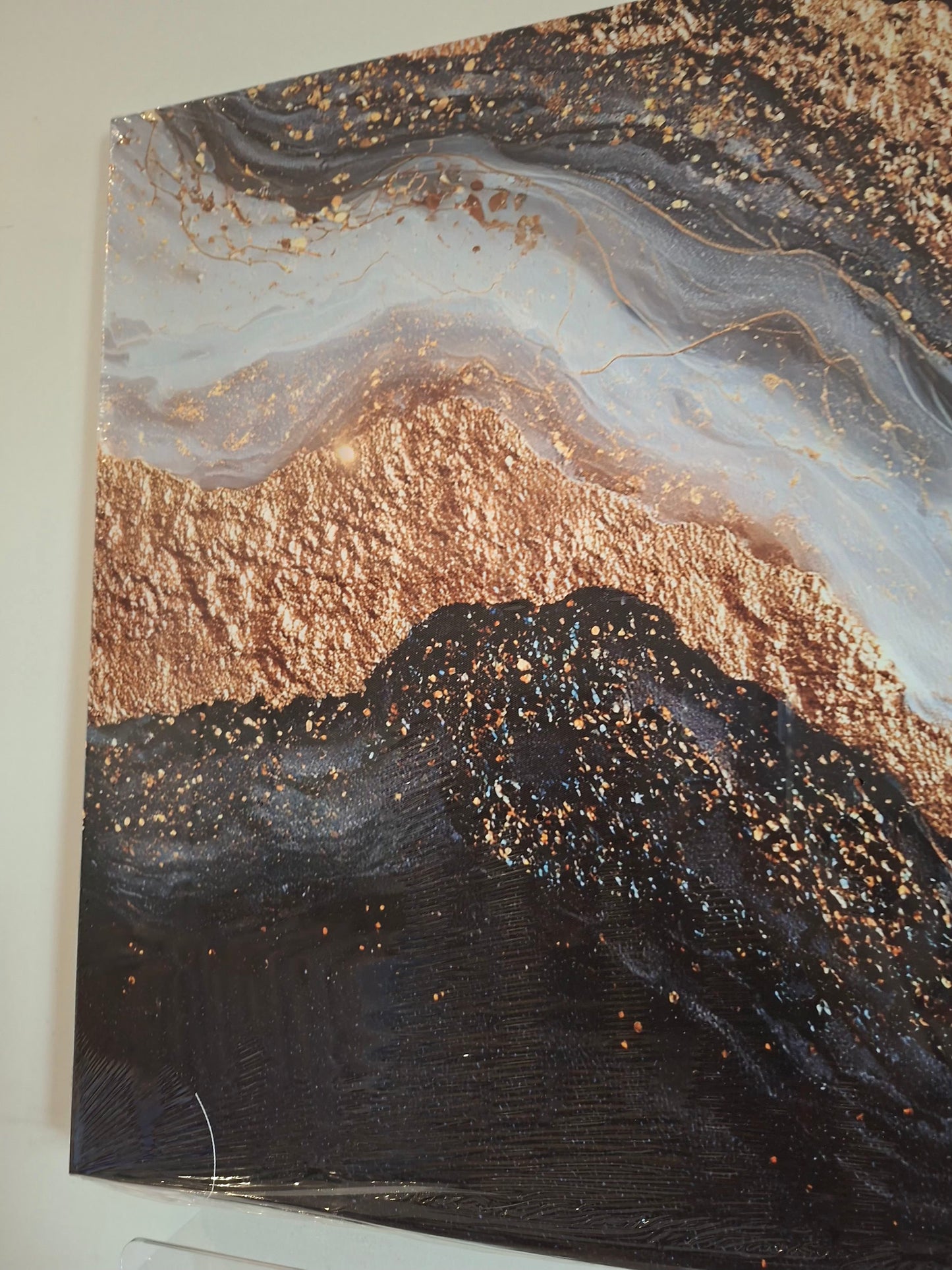 Dark Luxury Marble Canvas Wall Art - 1pc