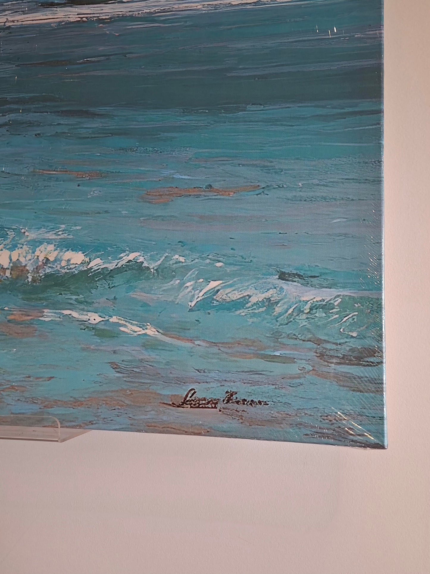 Tropical Beach Wall Art – Palm Trees & Ocean Waves Canvas Set