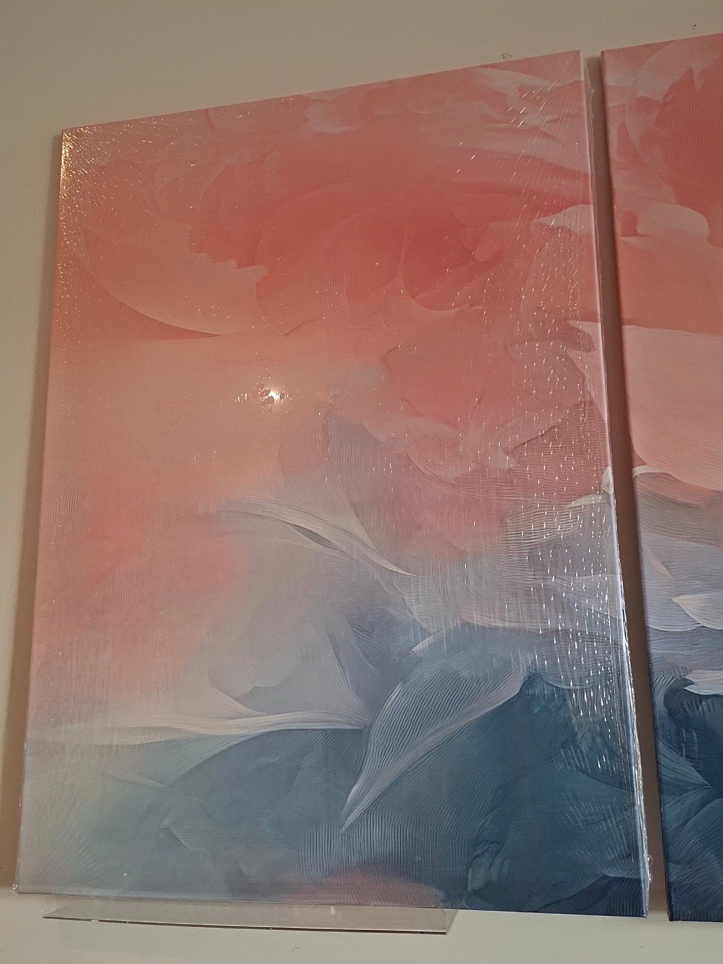 Pastel Bloom Canvas Wall Art Print Set