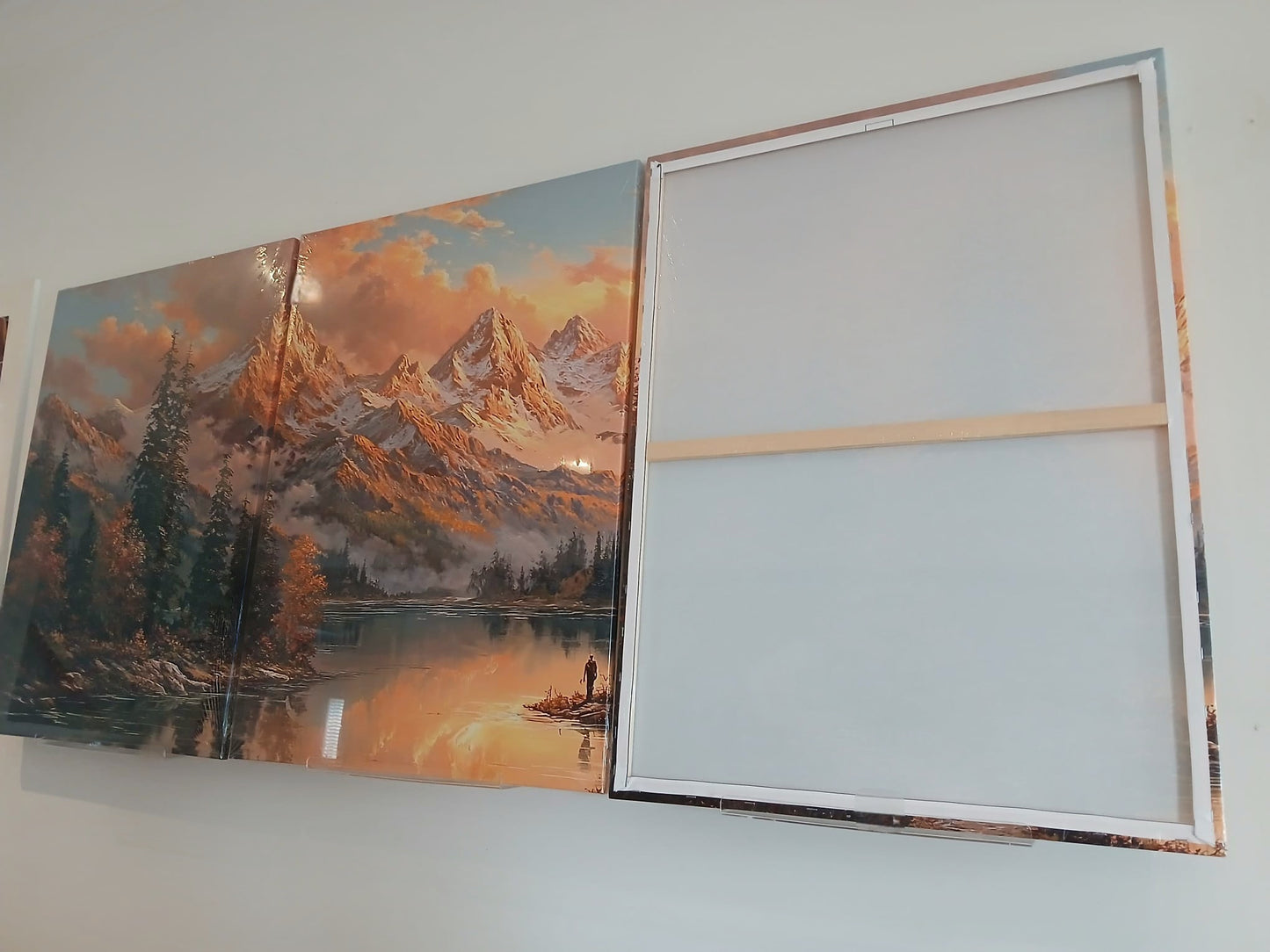 Sunset Mountain Landscape Wall Art Set