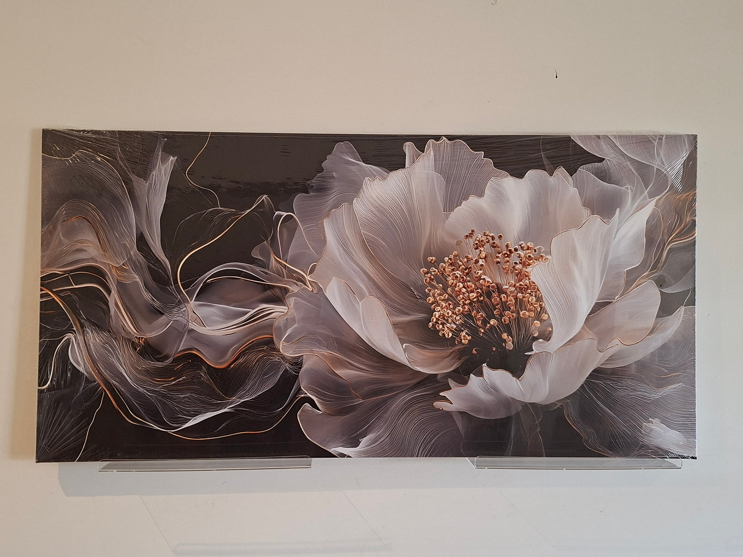1pc - Elegant Floral Abstract Canvas Wall Art