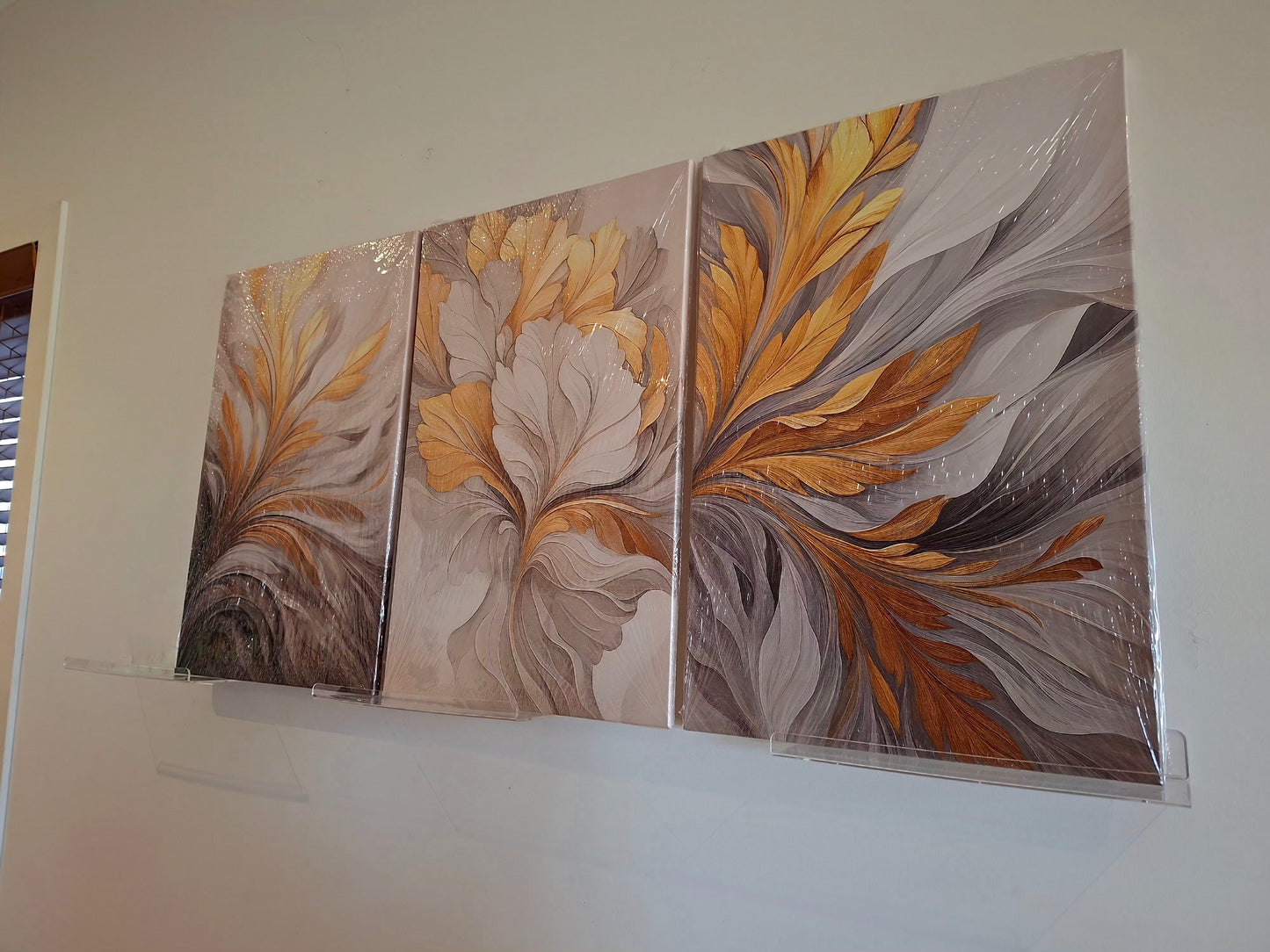 Luxury Abstract Gold Design Canvas Print Wall Art