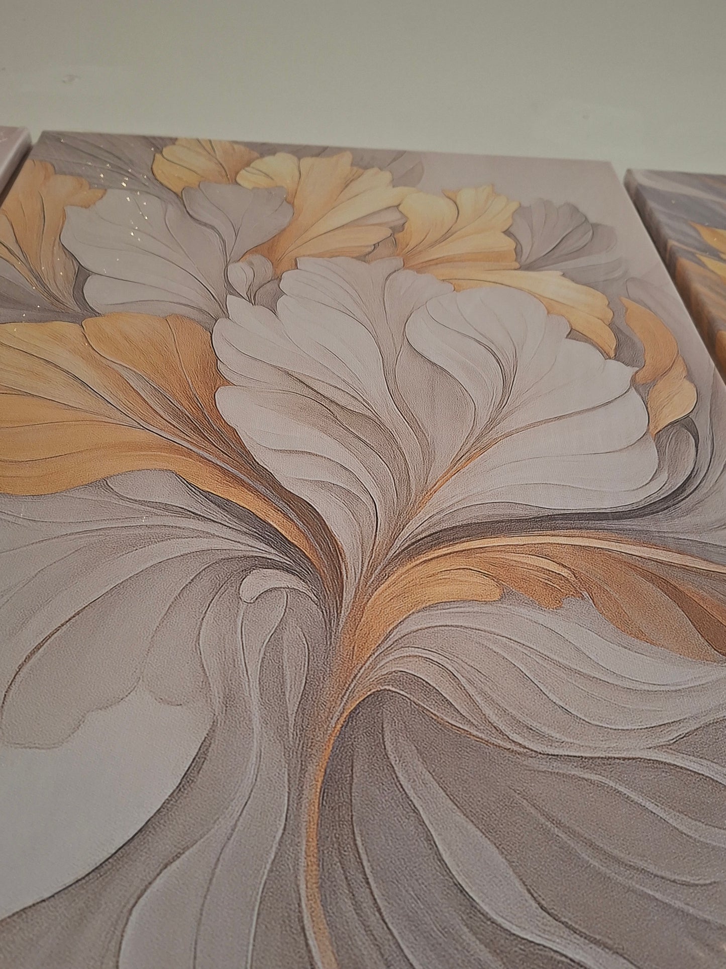 Luxury Abstract Gold Design Canvas Print Wall Art