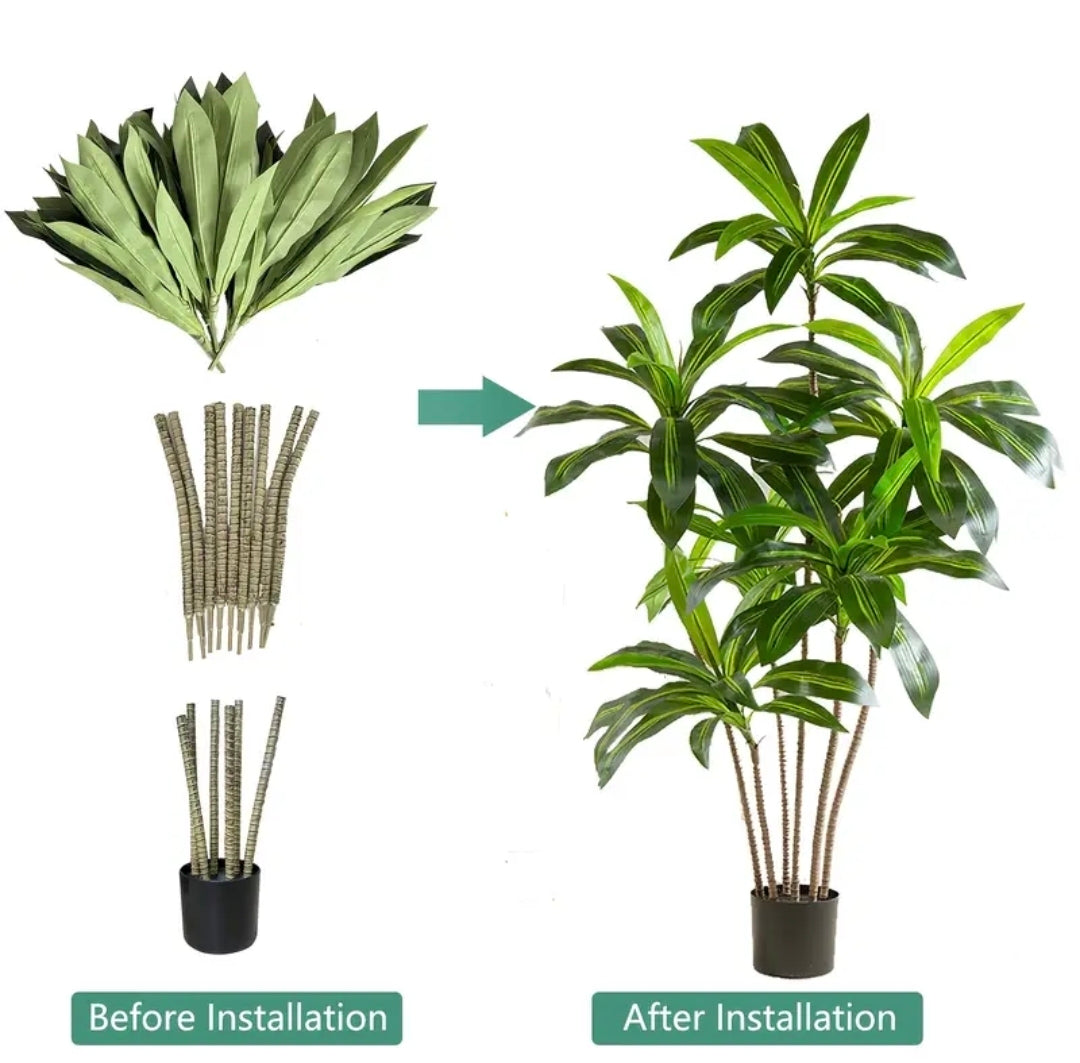 Artificial Corn Plant – Tropical Evergreen Accent Decor