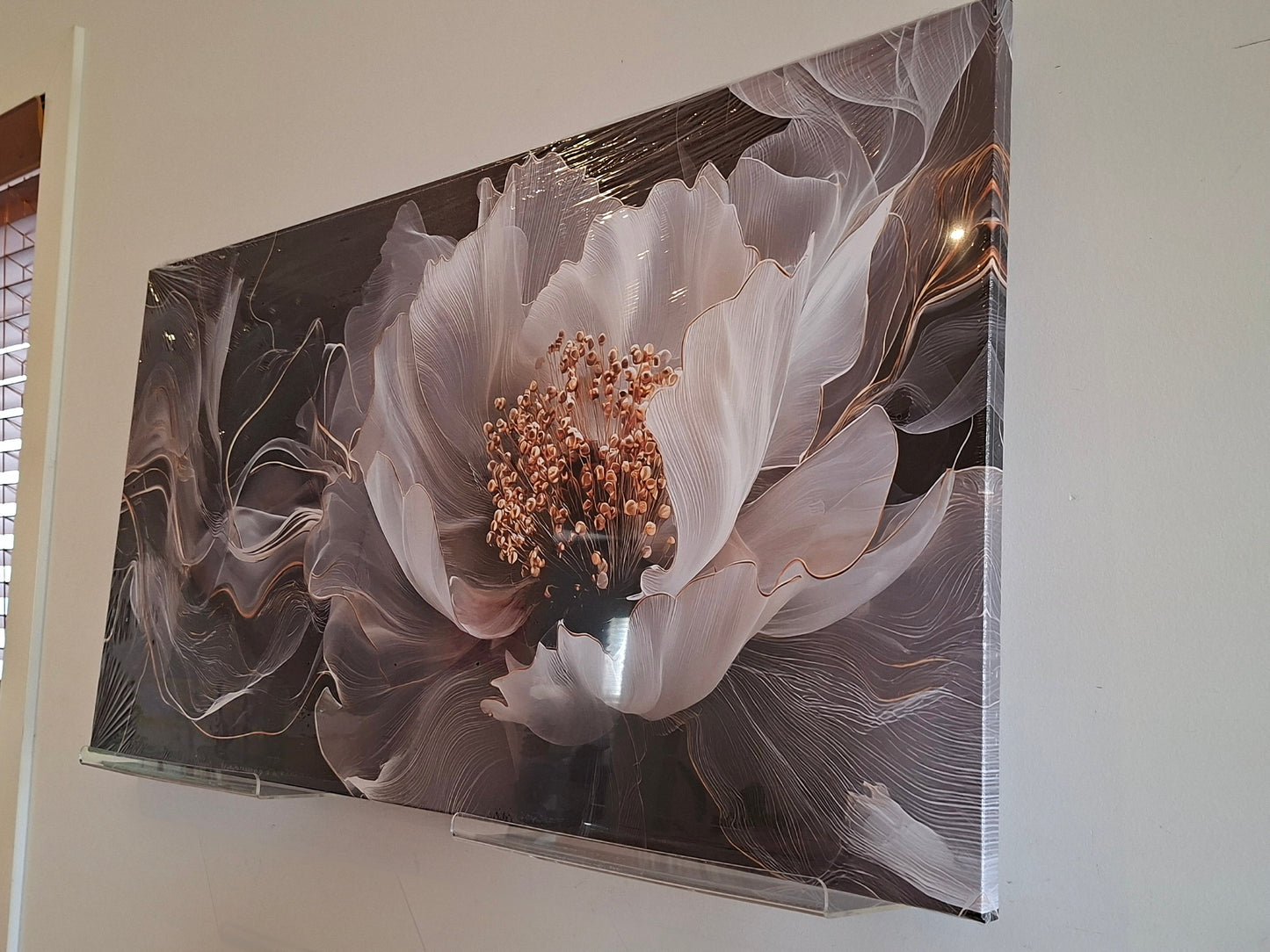 1pc - Elegant Floral Abstract Canvas Wall Art