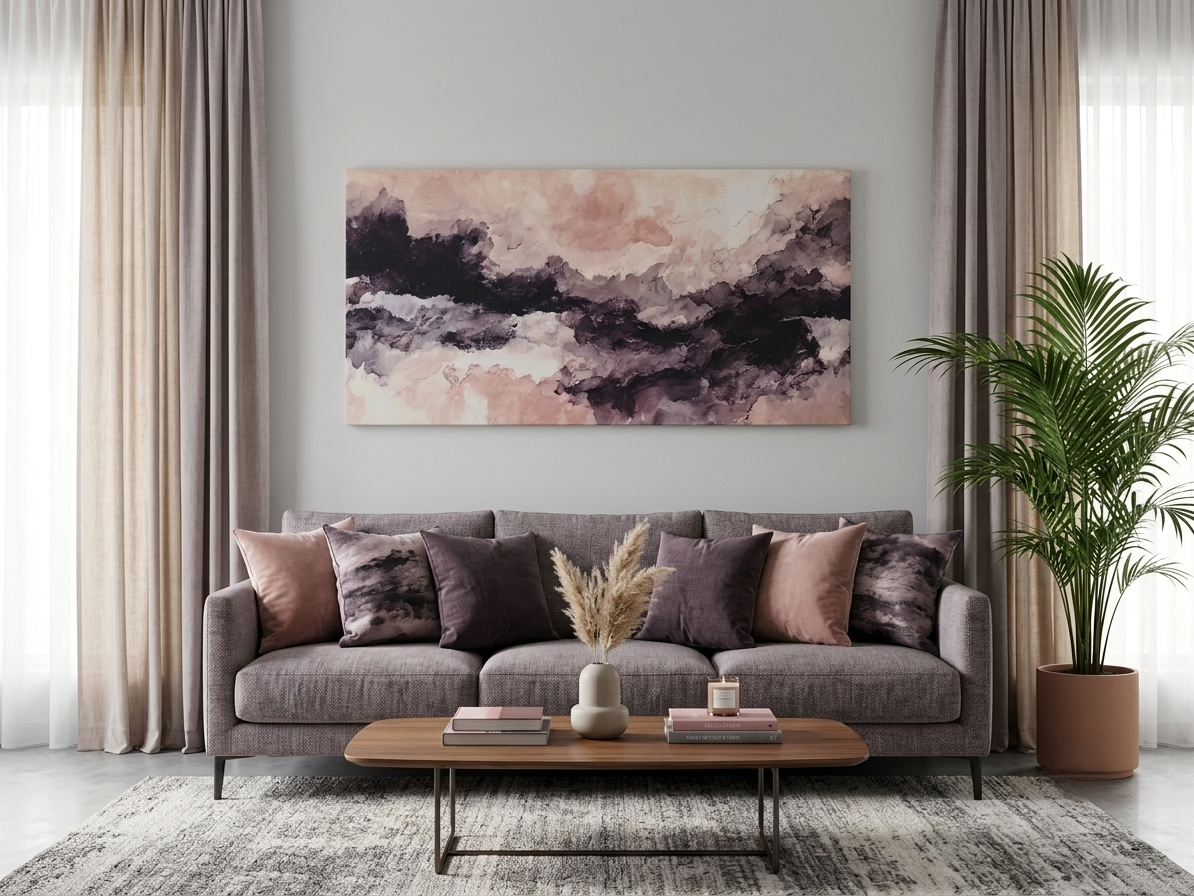Neutral Abstract Canvas Wall Art – Minimalist Modern Décor