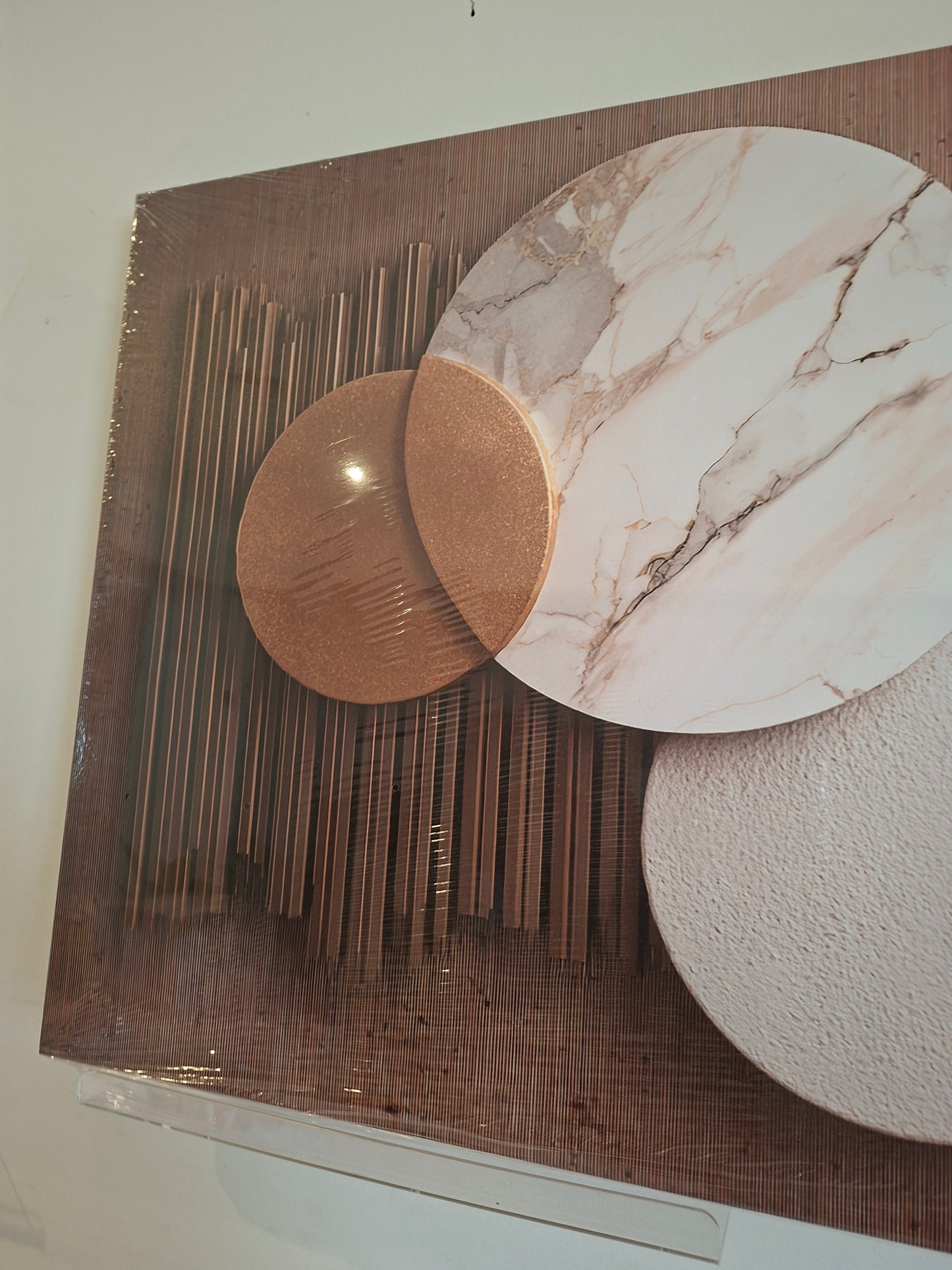 Minimalist Abstract Textured Look Wall Art 1pc