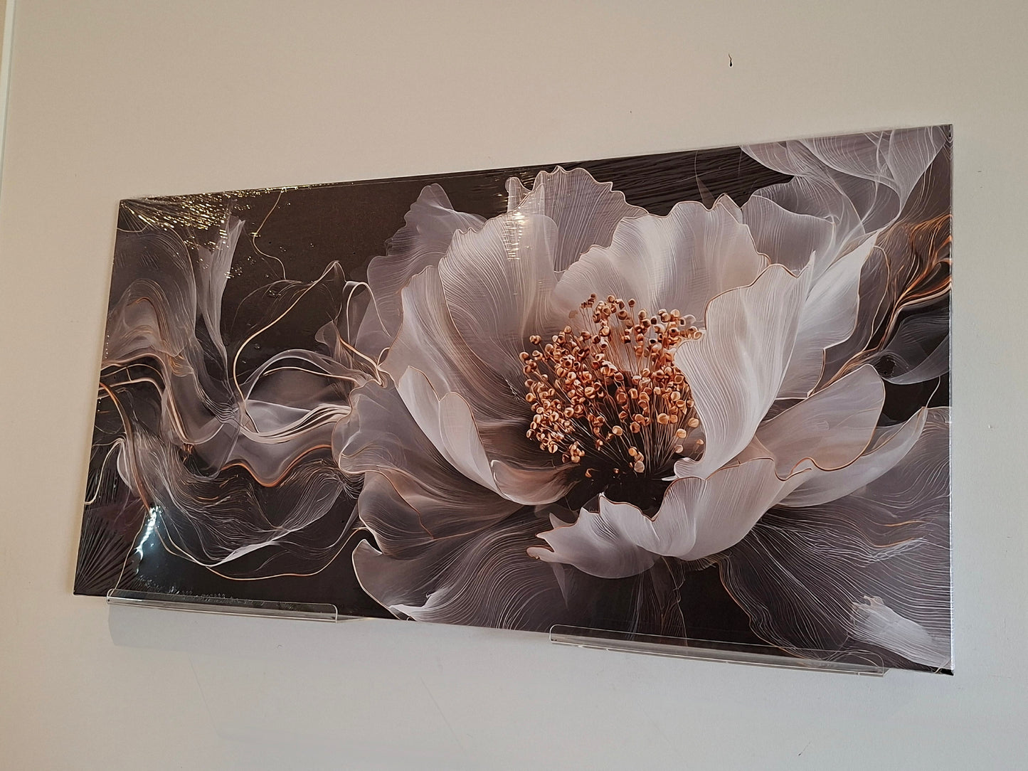 1pc - Elegant Floral Abstract Canvas Wall Art