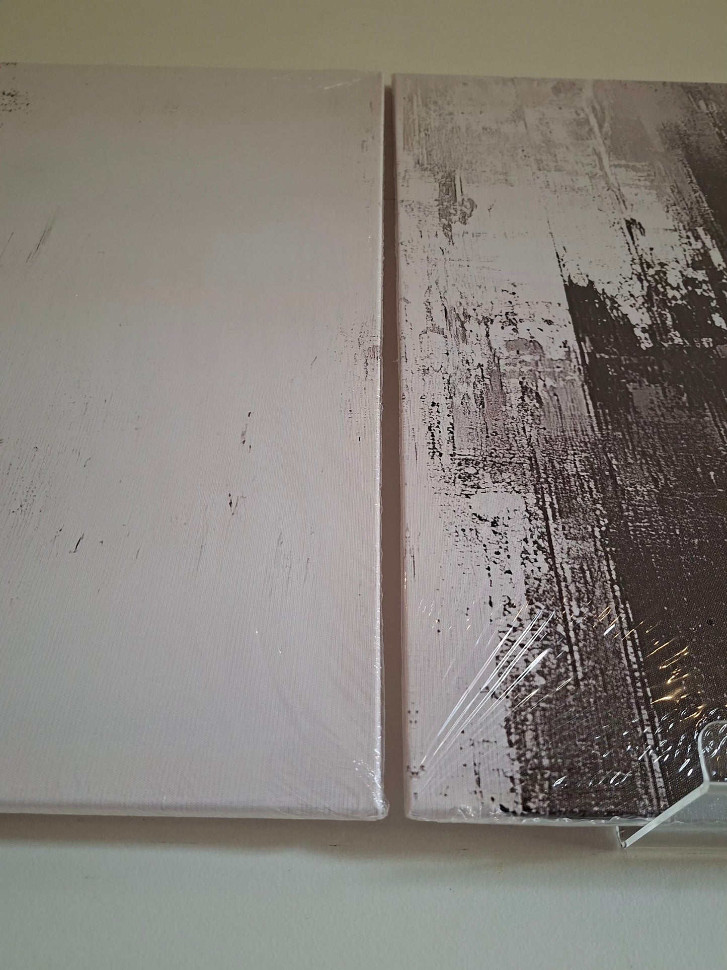 Black and White Abstract Canvas Wall Art Set