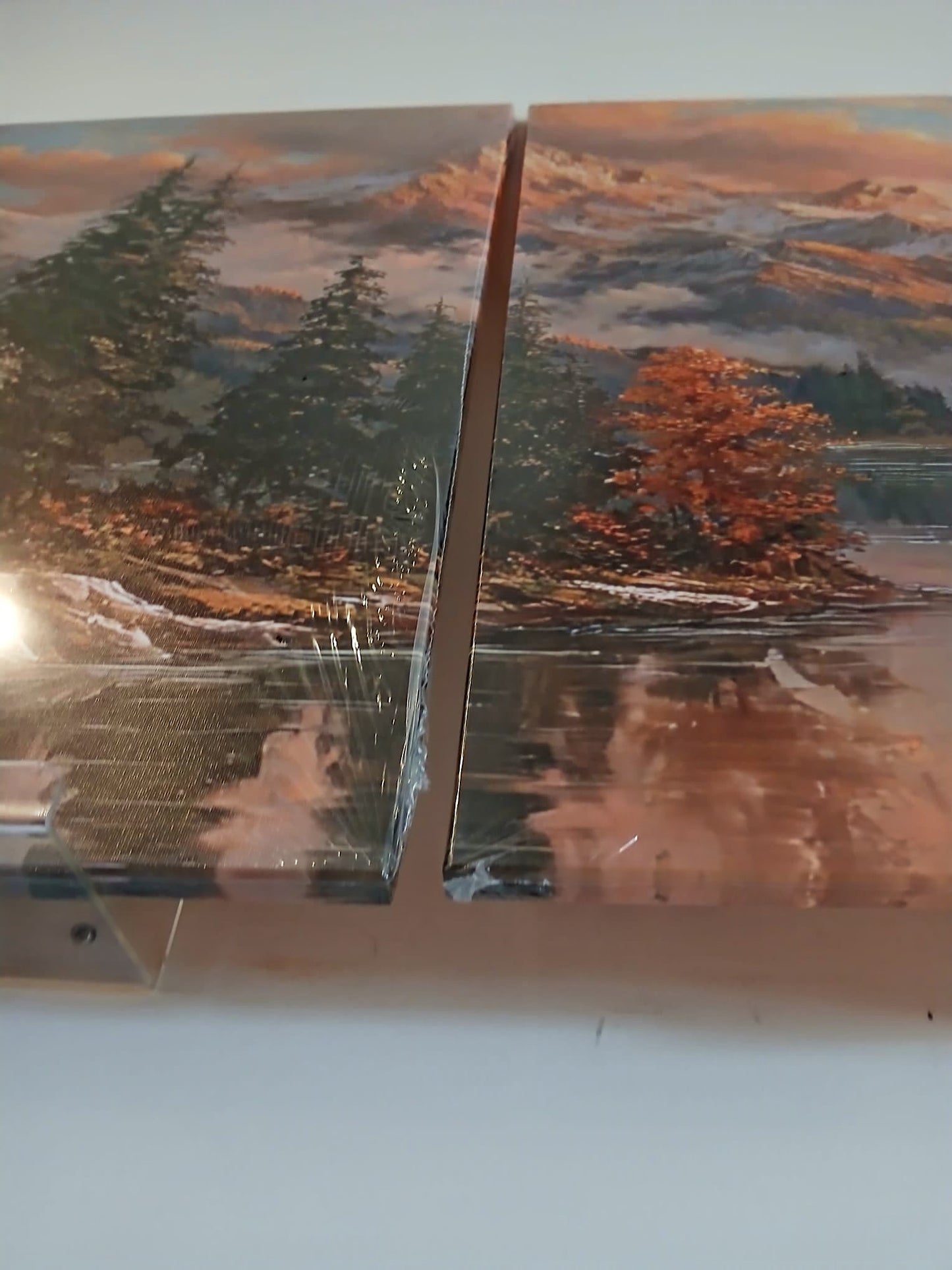 Sunset Mountain Landscape Wall Art Set