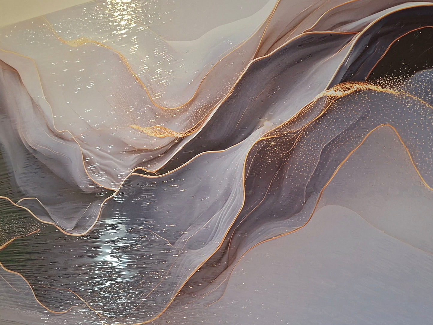 Abstract Fluid Canvas Wall Art 1pc
