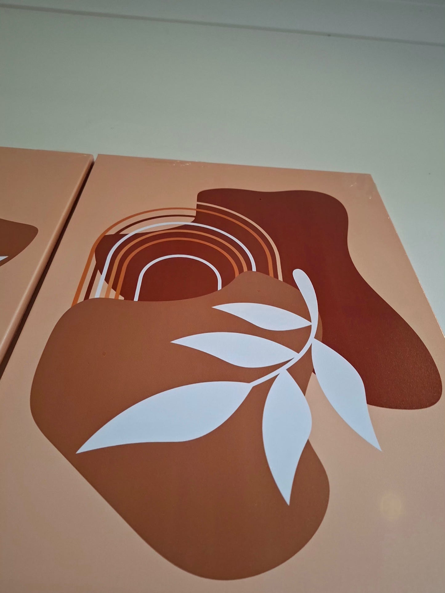 Abstract Botanical Canvas Wall Art Set