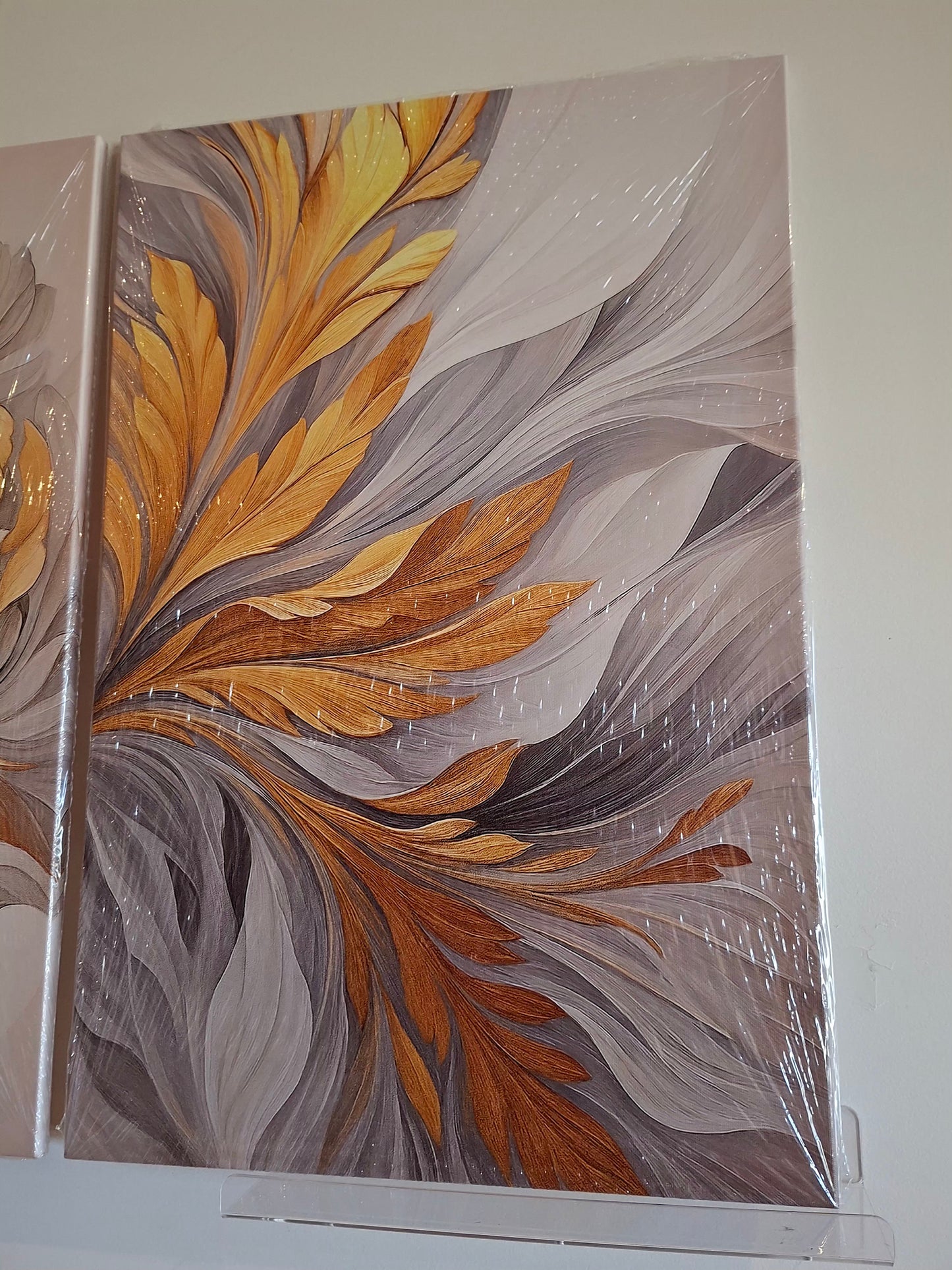 Luxury Abstract Gold Design Canvas Print Wall Art