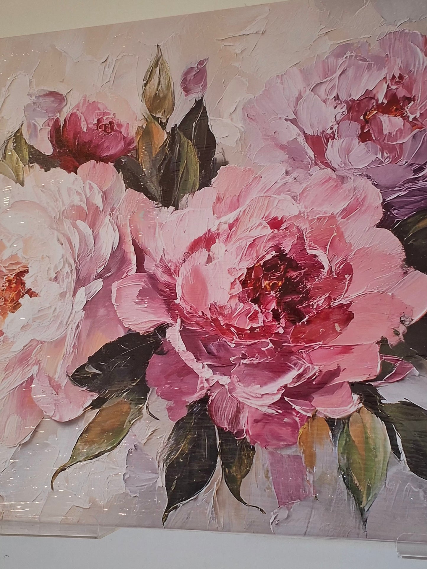 Soft Colorful Roses Canvas Wall Art 1pc
