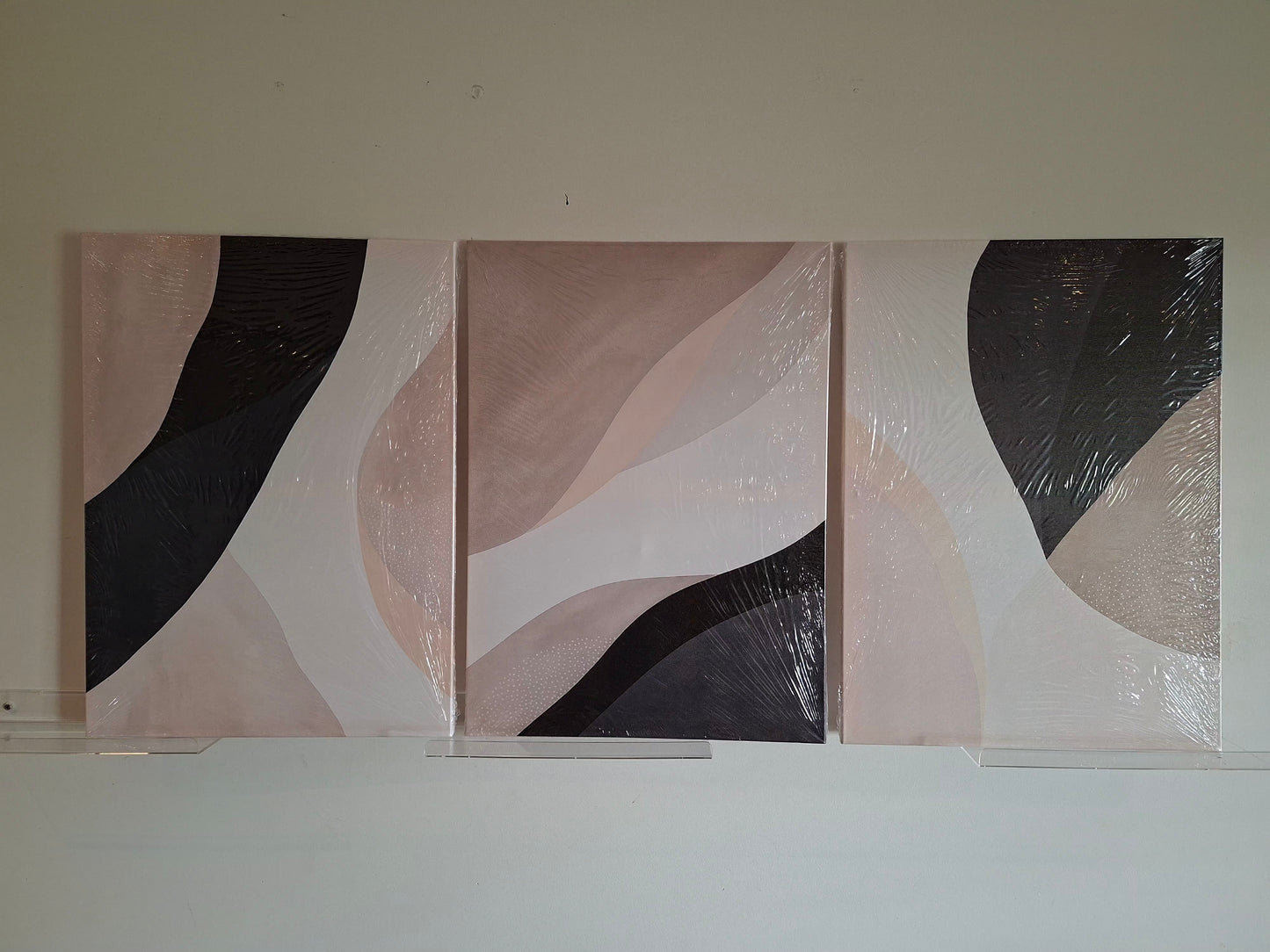 Modern Gradient Abstract Canvas Wall Art Set