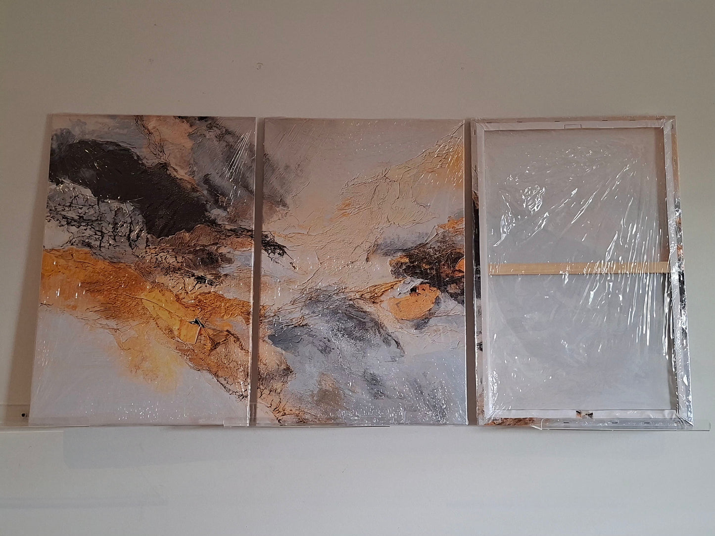 Abstract Texture Canvas Wall Art Set