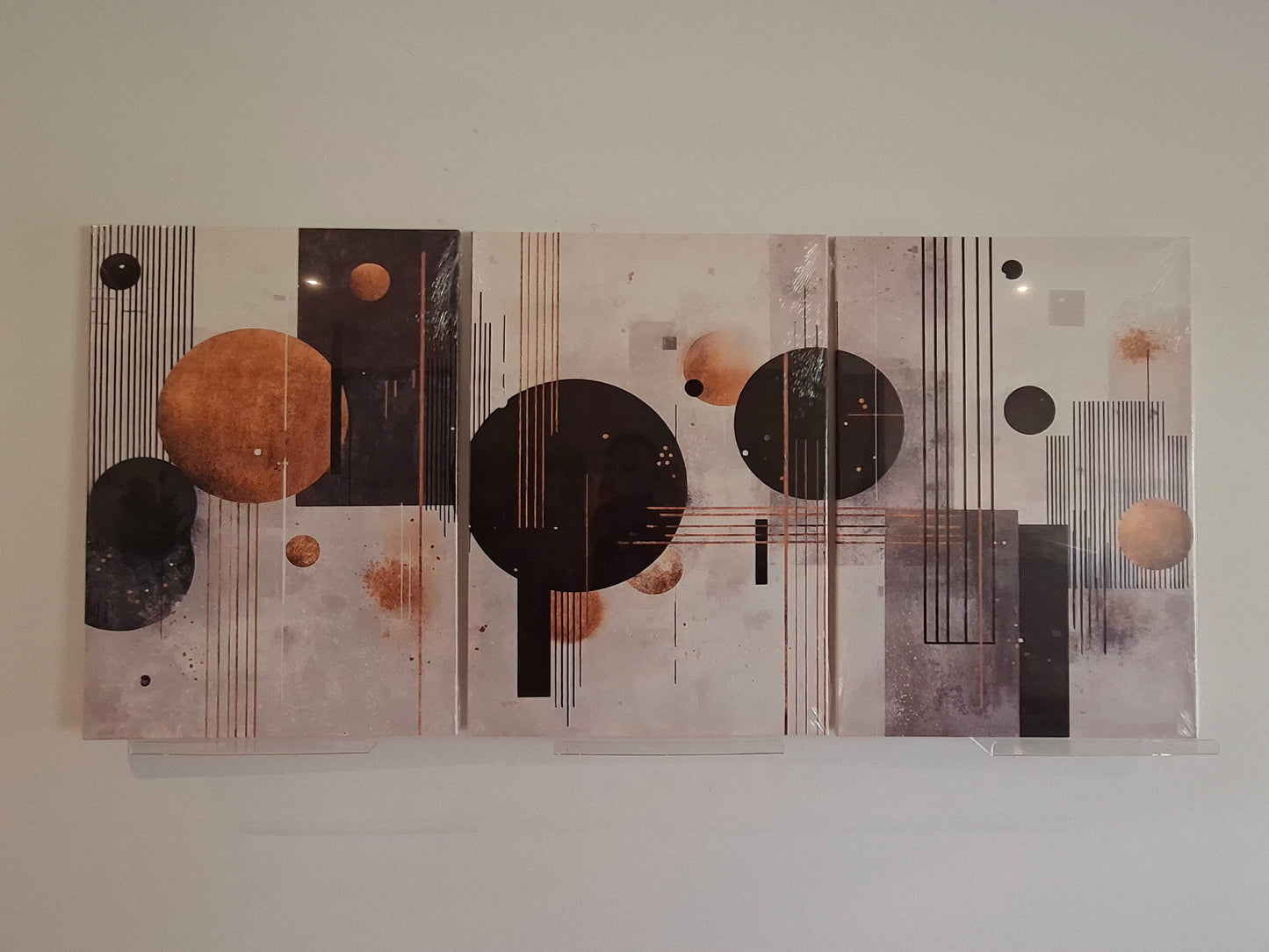 Elegant Abstract Geometric Canvas Print Wall Art