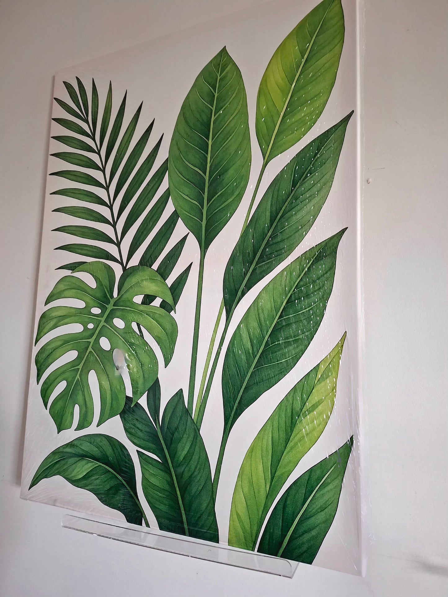 Tropical Leaves Canvas Print Wall Art – Jungle Foliage