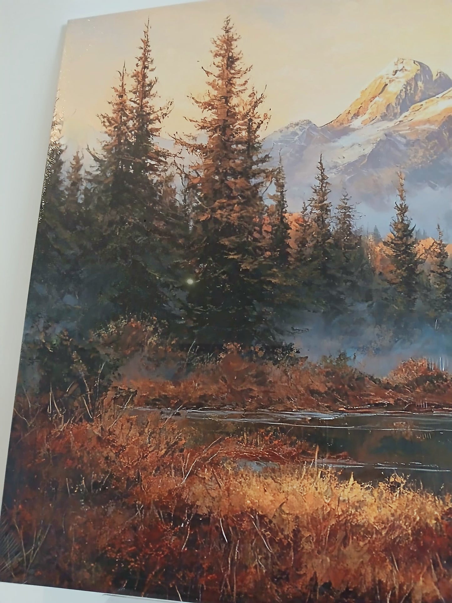 Sunset Mountain Canvas Print Wall Art Set