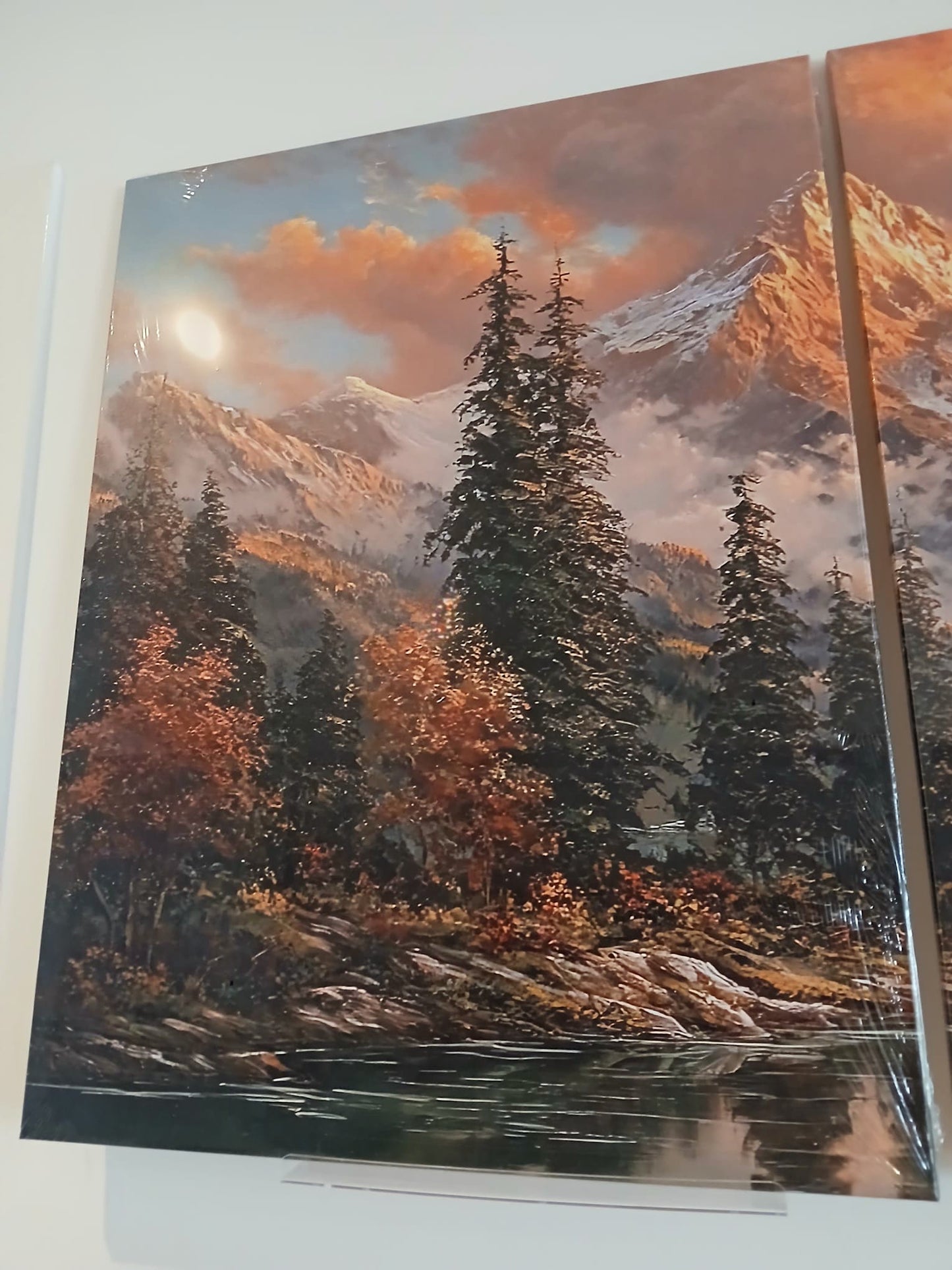 Sunset Mountain Landscape Wall Art Set
