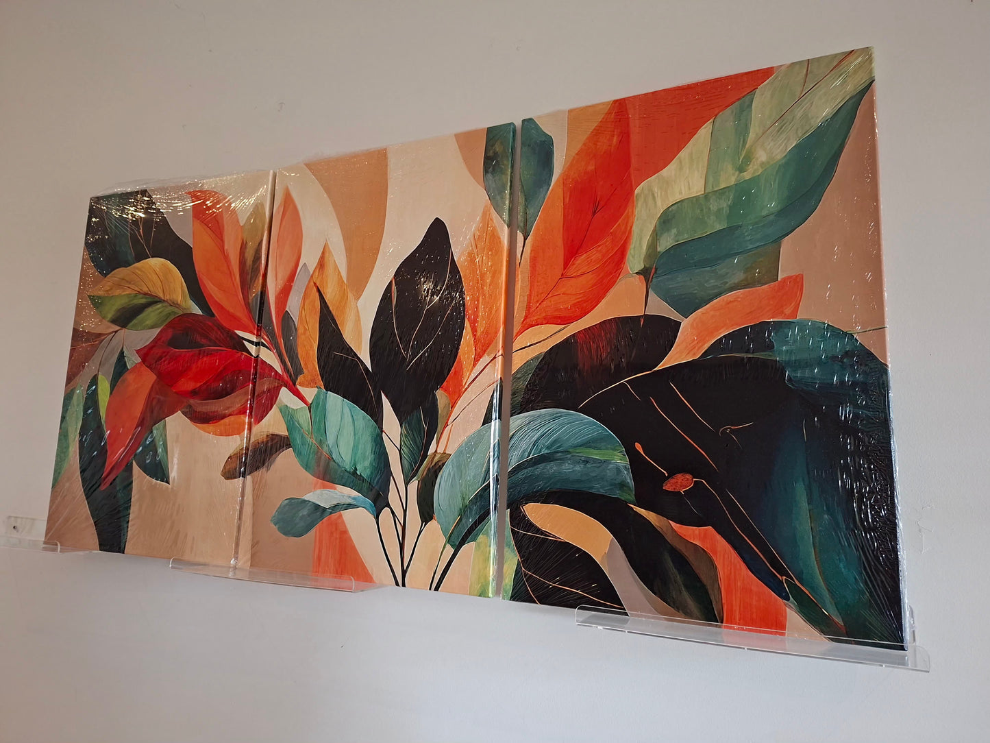 Abstract Bohemian Canvas Wall Art Set – Modern Seasonal Décor