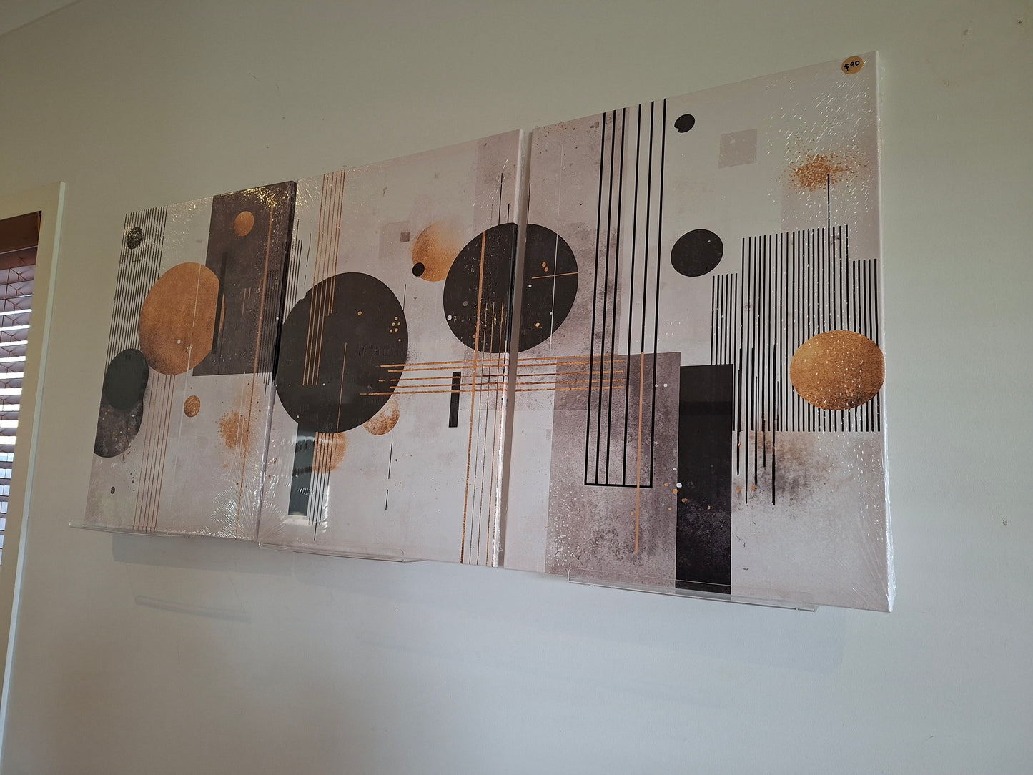 Elegant Abstract Geometric Canvas Print Wall Art
