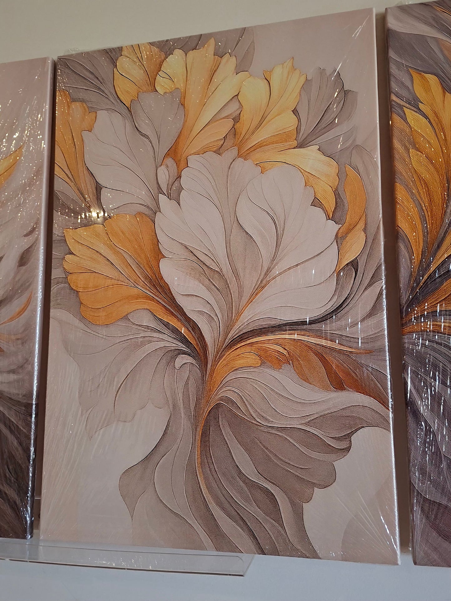 Luxury Abstract Gold Design Canvas Print Wall Art