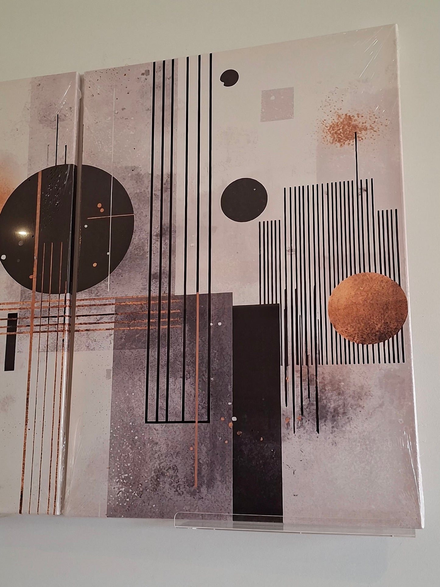 Elegant Abstract Geometric Canvas Print Wall Art