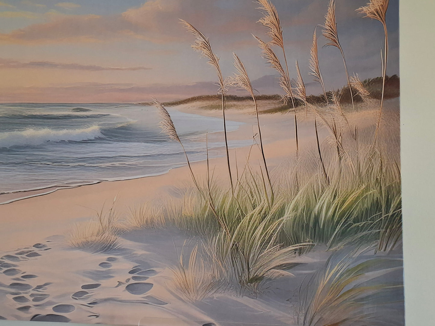 Coastal Sunset Beach Canvas Wall Art