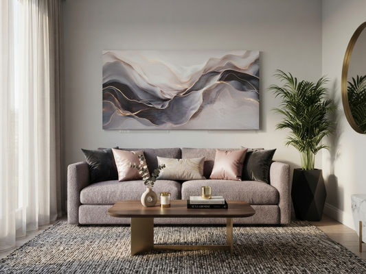 Abstract Fluid Canvas Wall Art 1pc