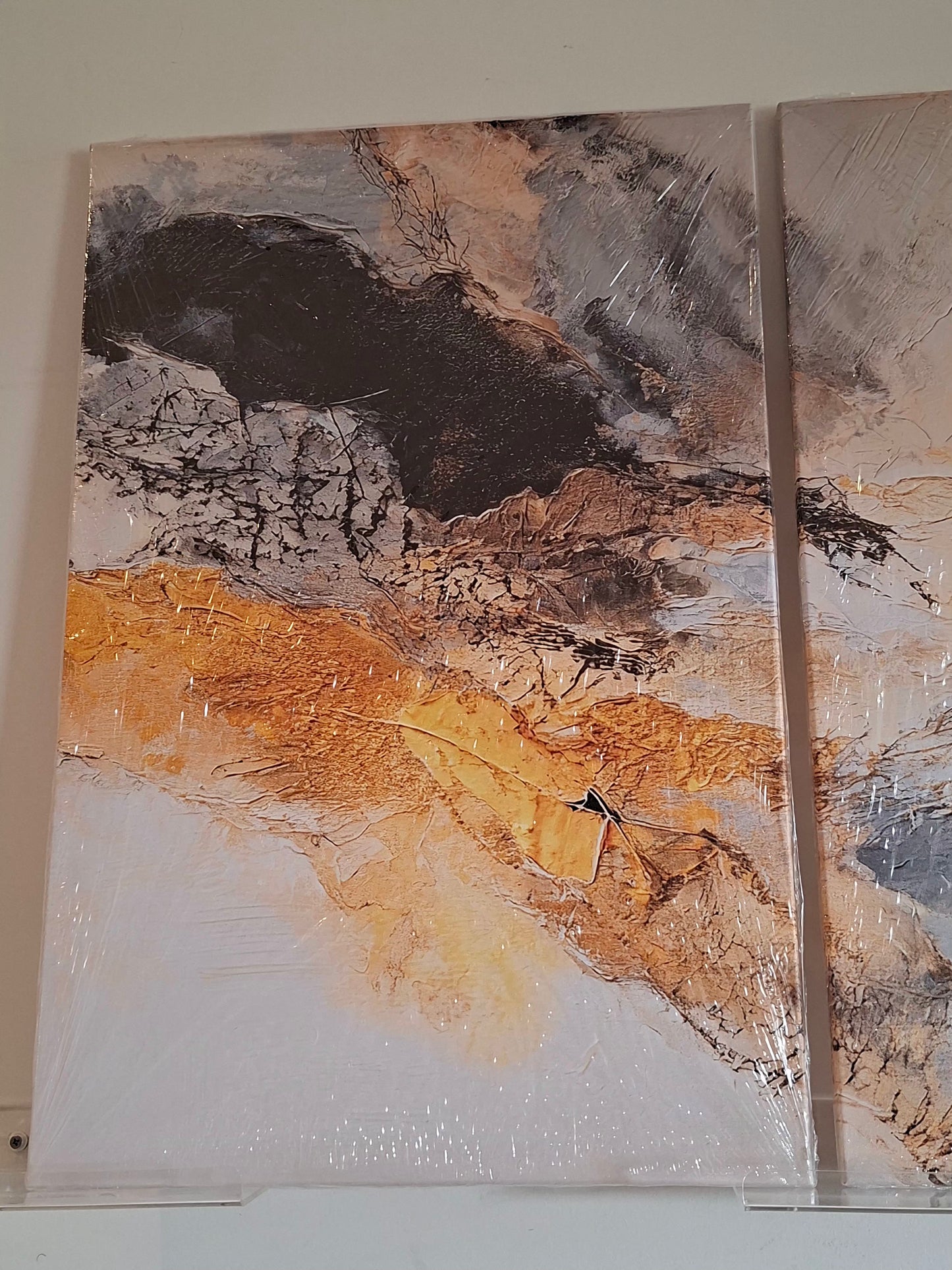 Abstract Texture Canvas Wall Art Set