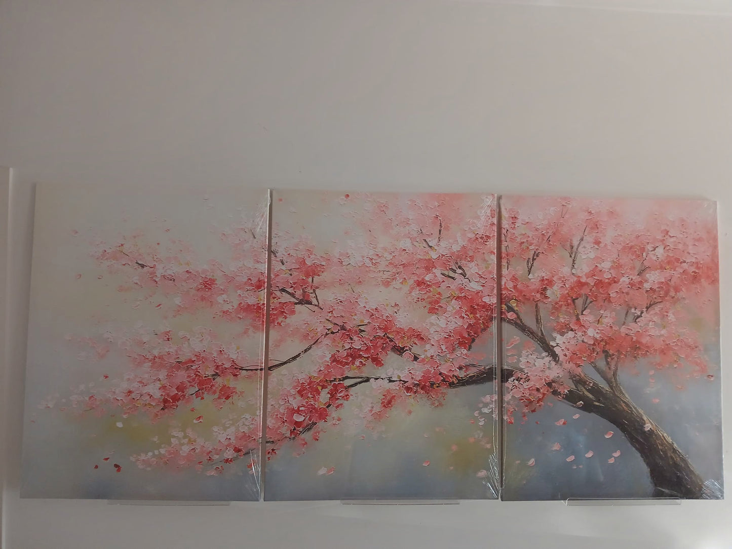 Romantic Spring Floral Cherry Blossom Wall Art Set