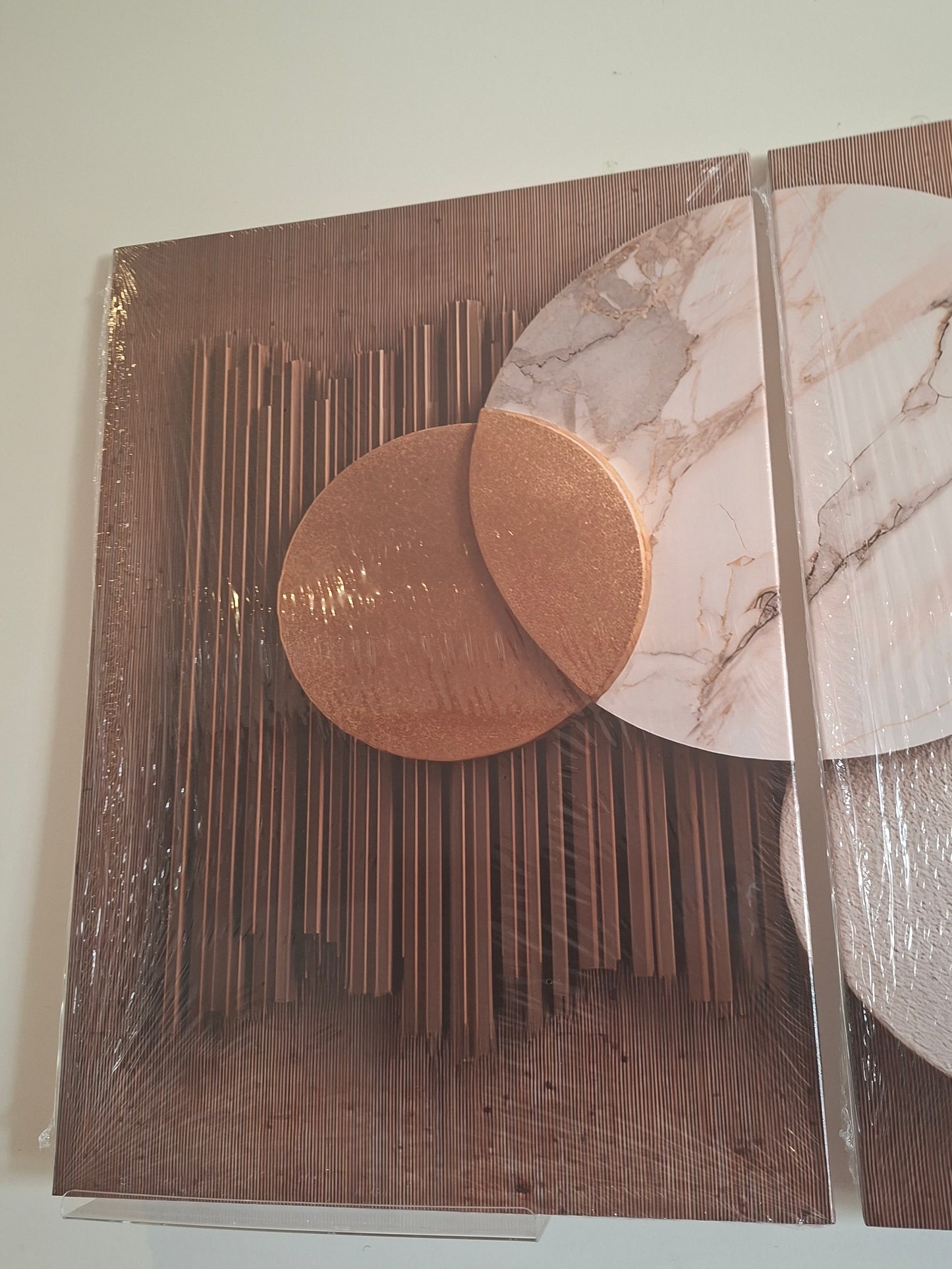 Modern Minimalist Vertical Canvas Wall Art Set