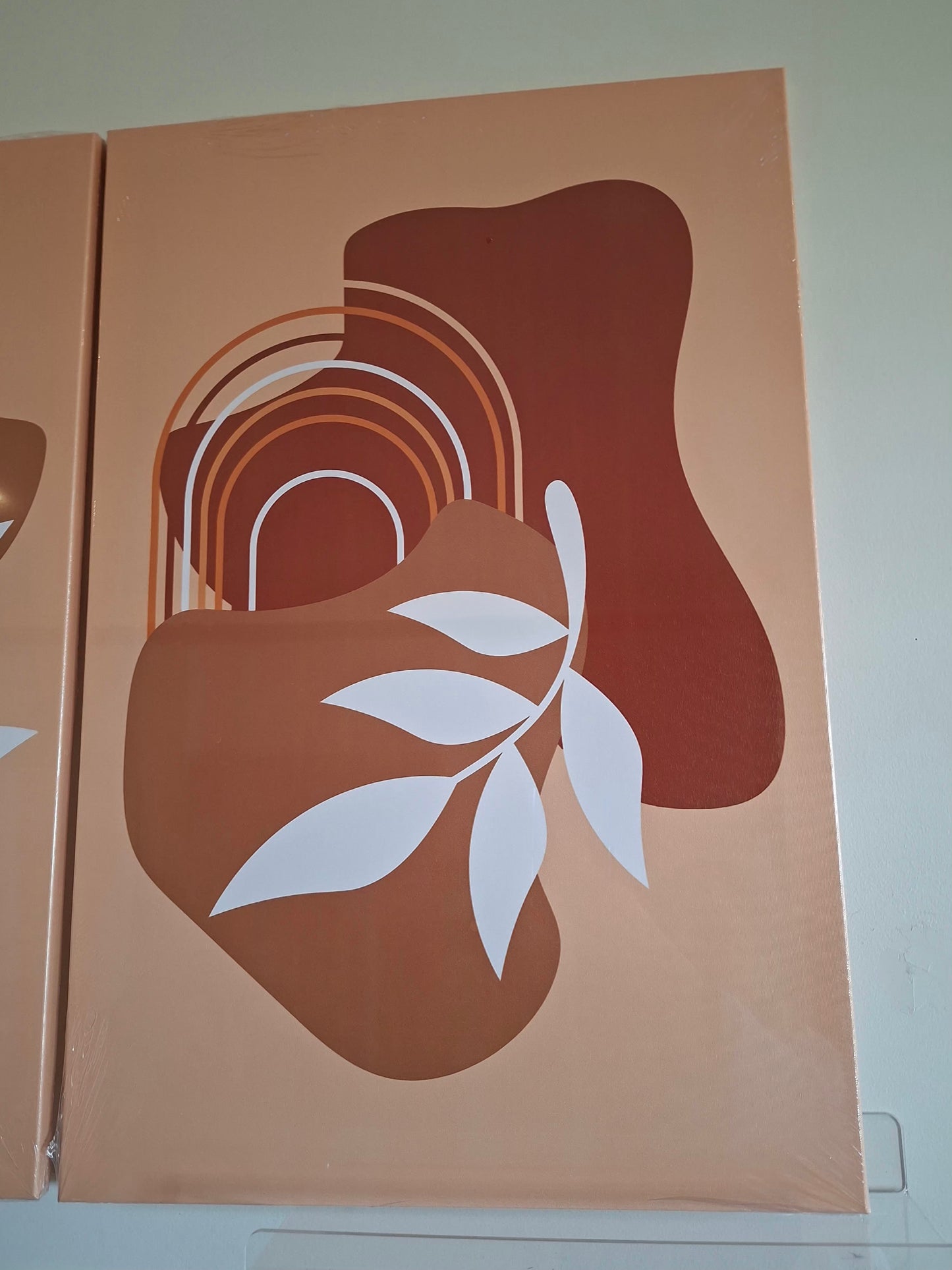 Abstract Botanical Canvas Wall Art Set