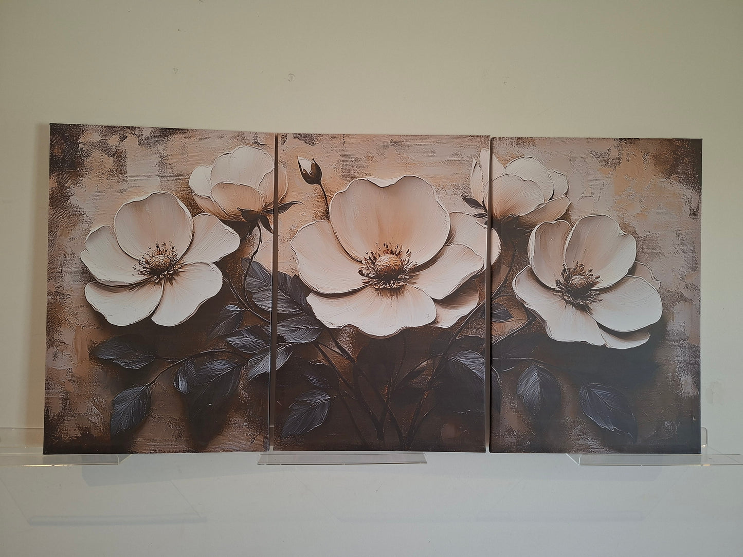 Elegant Floral Canvas Wall Art Set