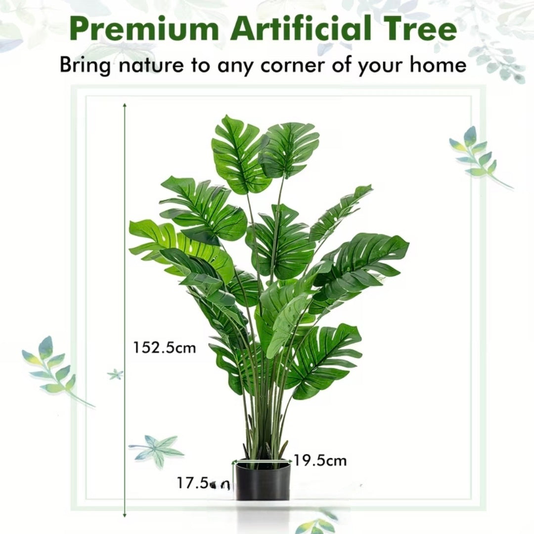 Artificial Tropical Palm Tree – Lifelike Potted Décor