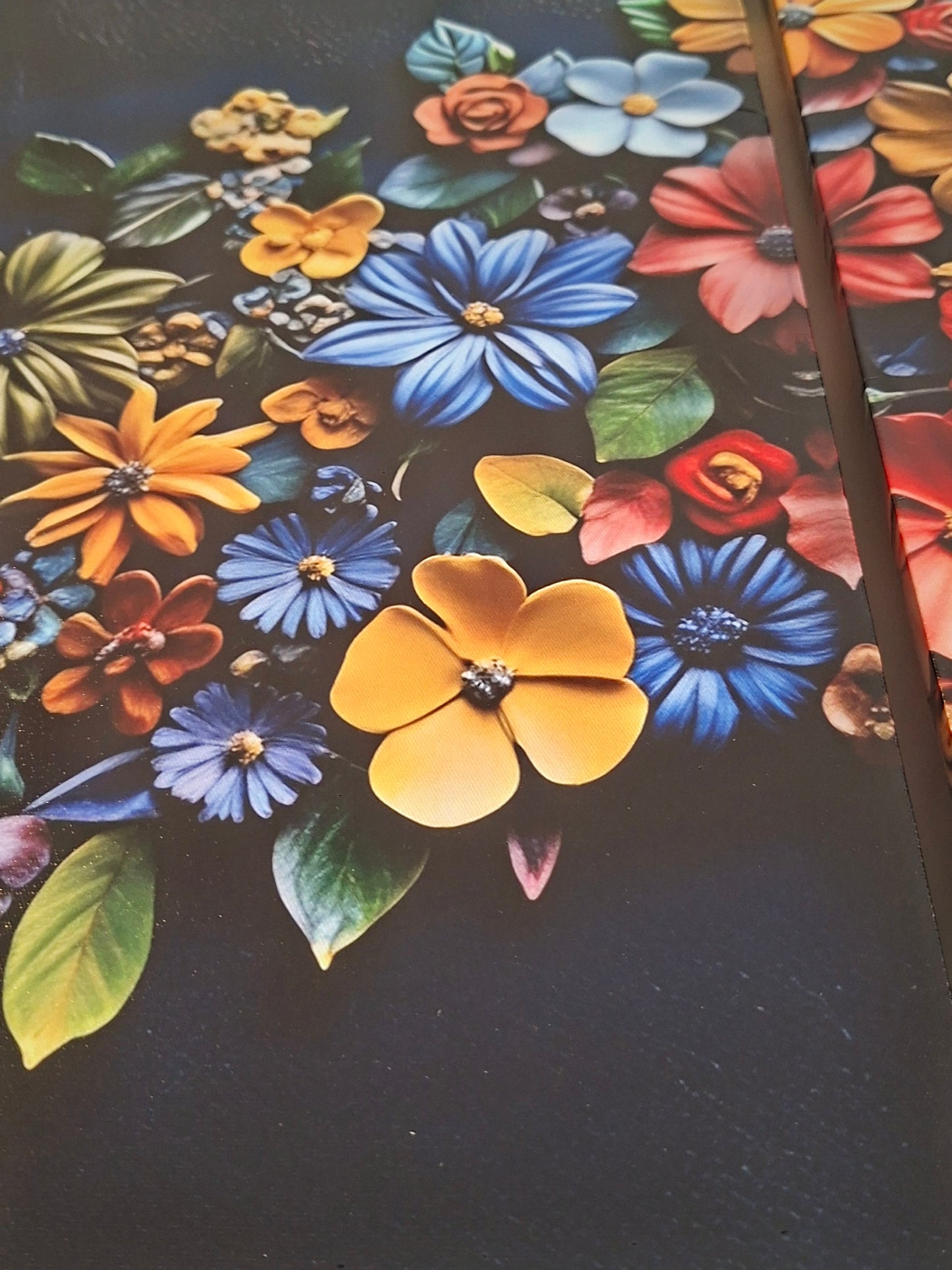 Vibrant Floral Canvas Print Wall Art Set