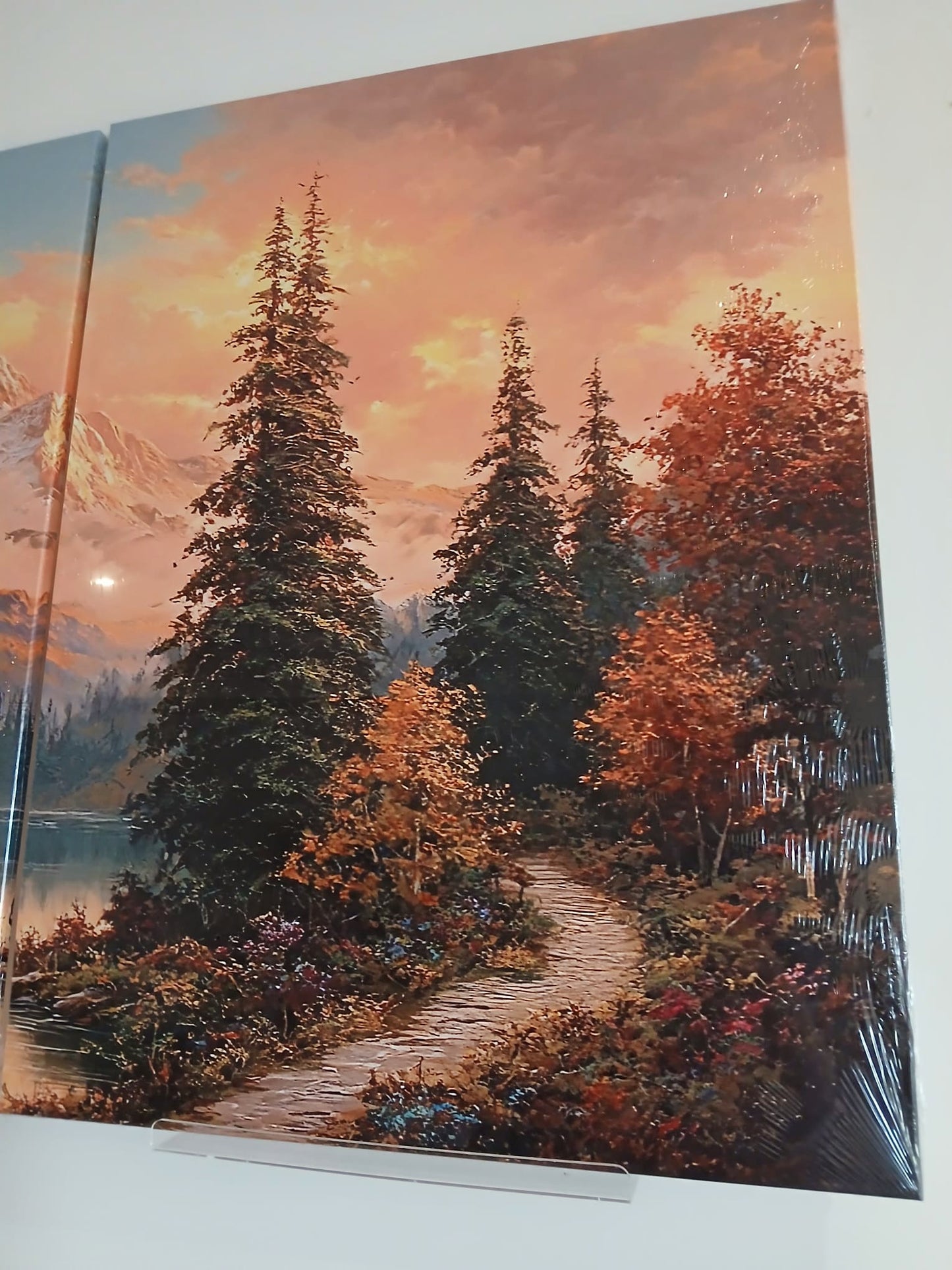 Sunset Mountain Landscape Wall Art Set