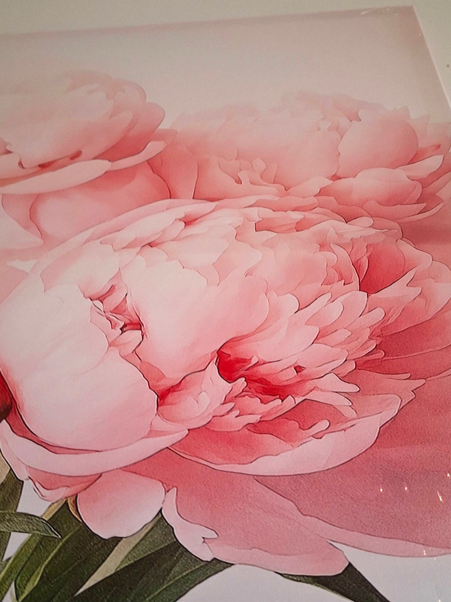 Pink Peonies Canvas Wall Art – Soft Floral Elegance Décor